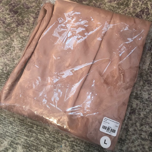 Farrow Margot Jacquard Bias Cut Slip Skirt Midi - Picture 6 of 6